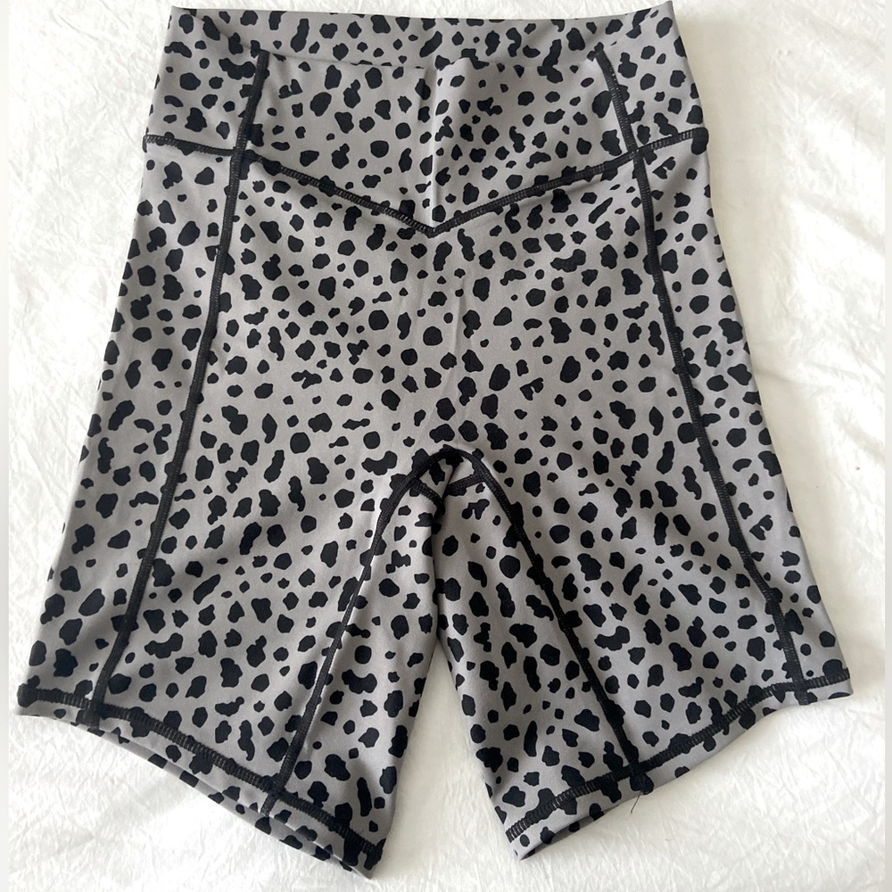 Balance Athletica snow leopard biker shorts